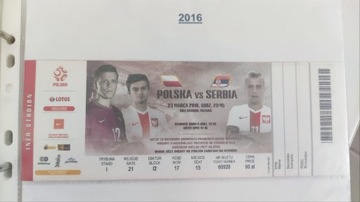 Polska-Serbia 2016 stan bdb niezginany