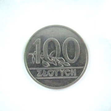 Moneta 100 zł złotych 1990 r