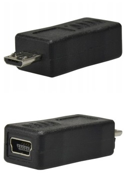 Adapter przejście przejściówka mini USB micro USB