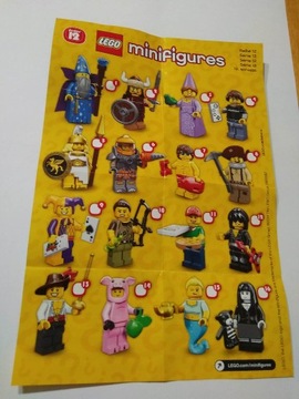 LEGO MINIFIGURKA,MINIFIGURES SERIA 12