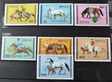 Mongolia 1977 konie