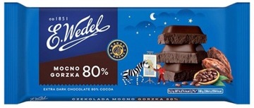 Czekolada Mocno Gorzka Wedel 80% kakao 80g