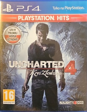 Uncharted 4 Kres Złodzieja Sony PlayStation 4 (PS4)