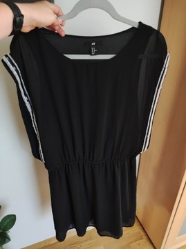 Ładna sukienka na lato H&M 42 XL,mała czarna