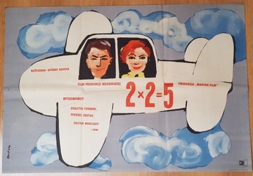 2 x 2 = 5, Świerzy, 1955, rzadki plakat filmowy