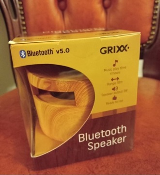 Bezprzewodowy Drewniany Głośnik Bluetooth.