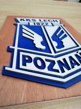 Logo KKS LECH Poznań 2D recznie robiony Prezent