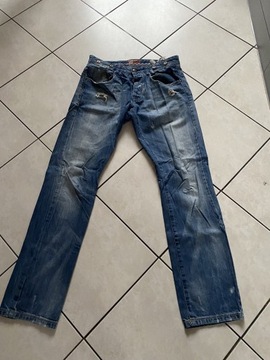 Zara spodnie jeansy pas 84