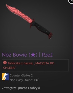 Nóż Bowie | Rzeź | Skin CS:GO/CS2