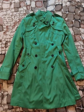 Francuski zielony płaszcz Chic et Jeune