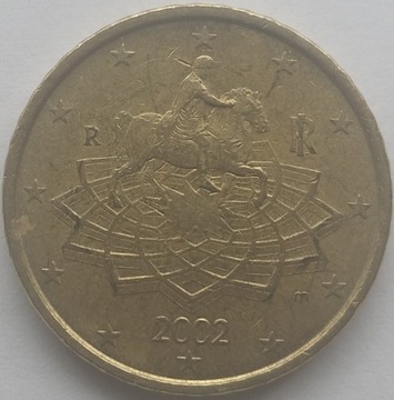 Włochy, 50 Euro Cent, 2002, Rome