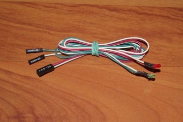 Diody Power LED + HDD LED kabelek 60 cm