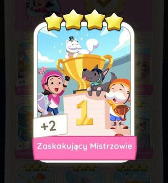 Karta 4* Monopoly Go - Zaskakujący Mistrzowie set 10