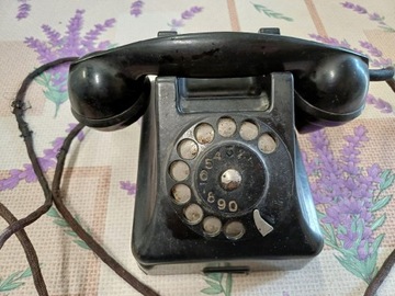 Telefon bakelitowy PRL