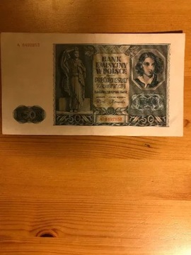 Banknot 50 zlotych 1941