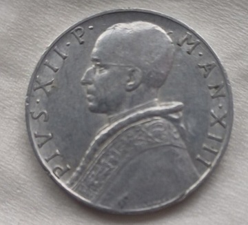 Watykan - PIUS XII - 10 lirów - 1951r.