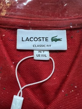 Lacoste polo XXL czerwone