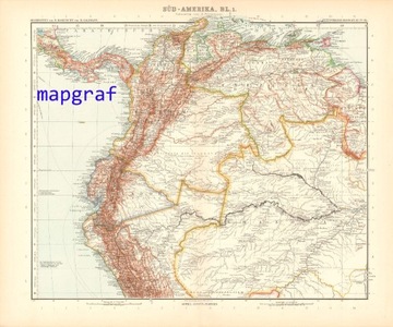 AMERYKA POŁUDNIOWA część 1 mapa z 1906 roku 95