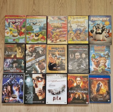 Filmy DVD zestaw 14 płyt + 1 Blu-ray 3D 