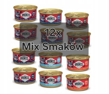 Voskes 12x Mix Smaków + Gratis, 85g Jelly Pokarm