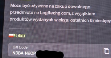 Kod o wartości 100zl na stronę logitech 