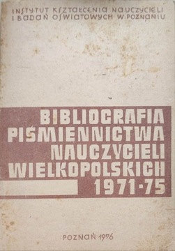 Bibliografia piśmiennictwa nauczycieli wlkp