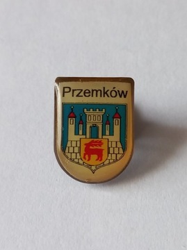 Herb miasto i gmina Przemków przypinka pin wpinka