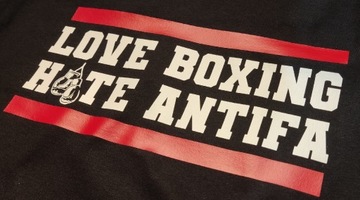 Koszulki Love Boxing Hate Antifa boks koszulka