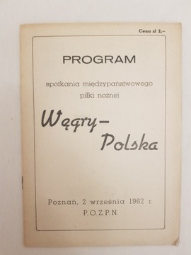 POLSKA - WĘGRY 1962