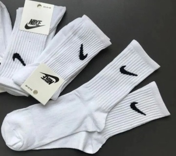 Skarpety Męskie Nike Białe.41-45 rozmiar