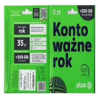 665 047 023 starter plus konto rok internet 200GB