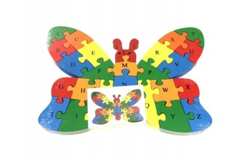 DREWNIANE PUZZLE 3D MOTYL 600248