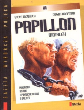 Papillon Dustin Hoffman DVD Folia