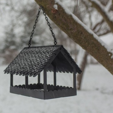 Karmnik dla ptaków stalowy loft corten metal