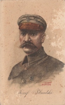 Karta pocztowa - Józef Piłsudski, przed 1939