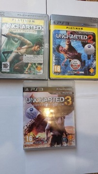 UNCHARTED  3 części na PS 3