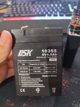 DSK 10355-6V 4,5 Ah, akumulator ołowiowy