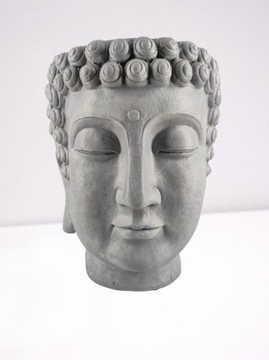 Dekoracje Figura Budda Głowa Doniczka Duża