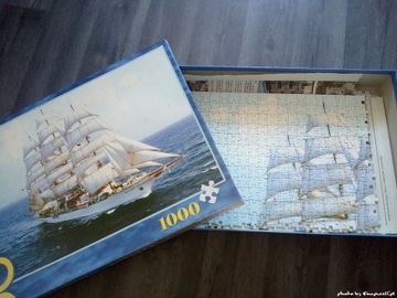 Puzzle 1000 Sea Cloud Navigare stary trefl KOMPLET
