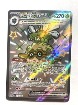 Pokemon TCG Paldean Fates Forretress 212/091