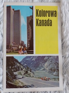 Kolorowa Kanada informator z mapą 1964 unikat