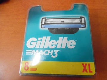  Wkłady do maszynki Gillette - Mach3 XL ,8 sztuk 