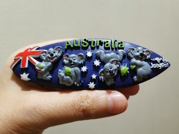 Magnes na lodówkę 3D Australia koala flaga deska