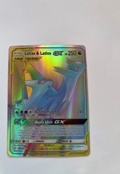 Karta „Latios & latias GX” z serii pokemon