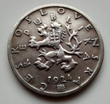 Czechosłowacja 50 halerzy, 1924