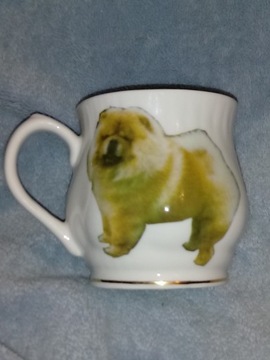 Kubek z chow-chow porcelana kostna Anglia