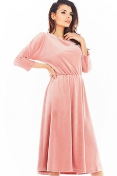 sukienka model a407 welur pink rozmiar XL