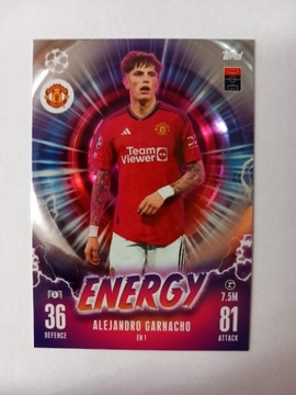 TOPPS CHAMPIONS LEAGUE 2024 ENERGY GARNACHO EN 1