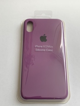 Plecki Apple silicone Case IPhone XS Max fioletowy