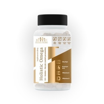 Holistic Omega + koenzym Q10 + Glutation (EPA DHA)